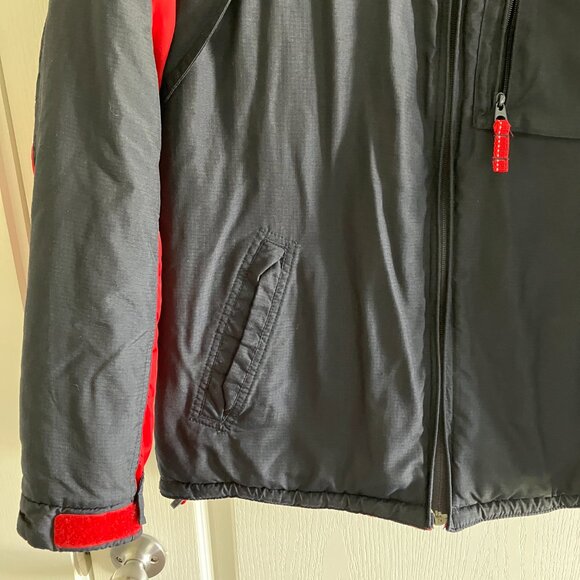 Tommy Hilfiger Reversible Jacket Size Large Red Fleece & Water Resistant. - Picture 3 of 14